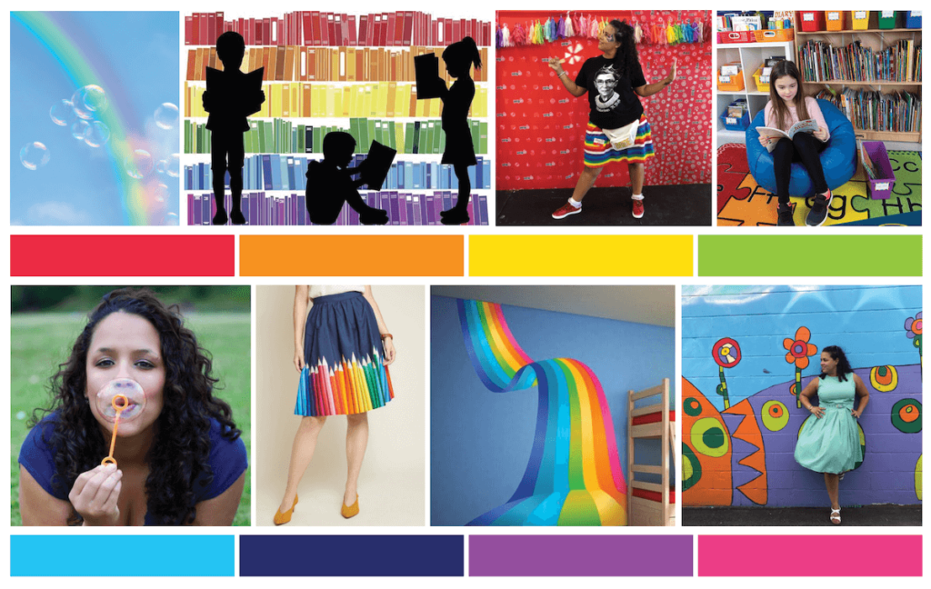 Colorful Rainbow Brand Mood Board by Absolute JEM
