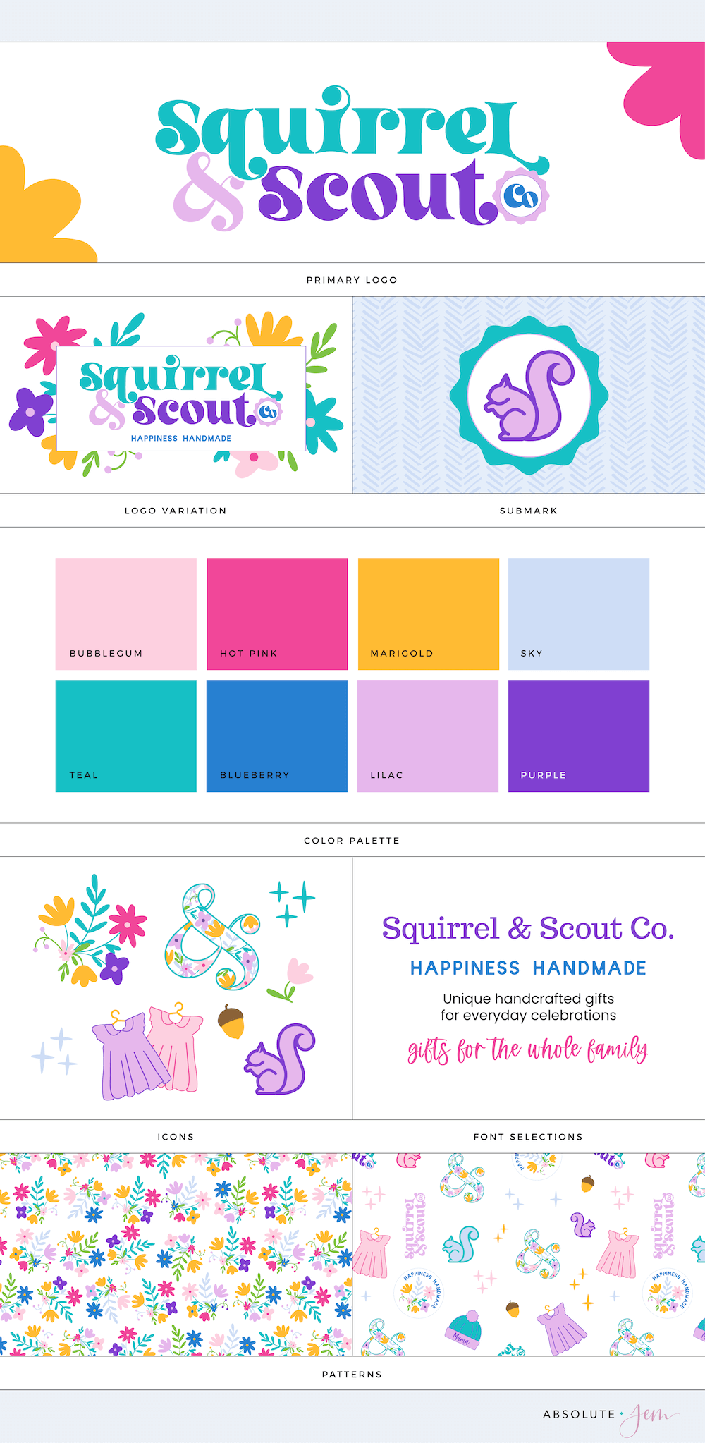 Squirrel and Scout Co Brand Board by Absolute JEM