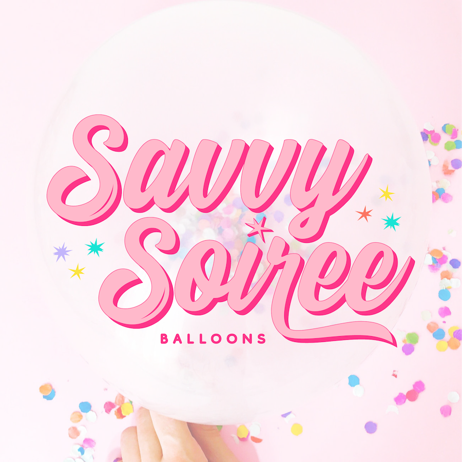 Savvy Soiree Balloons Logo by Absolute JEM