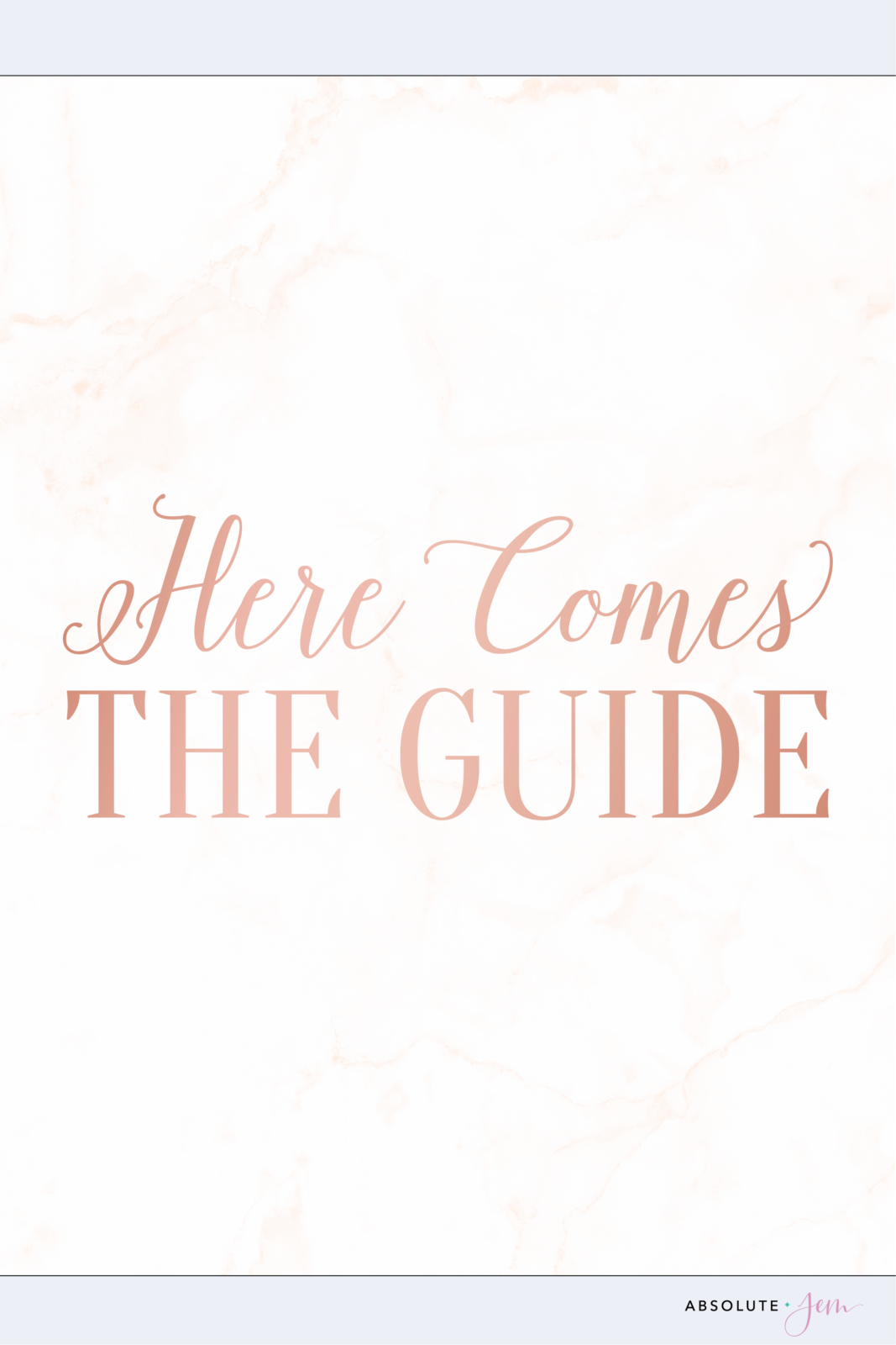 Here Comes The Guide Wordmark Logo Design by Absolute JEM