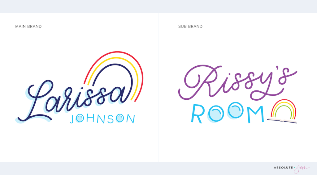 Sub Brand Example Logos by Absolute JEM