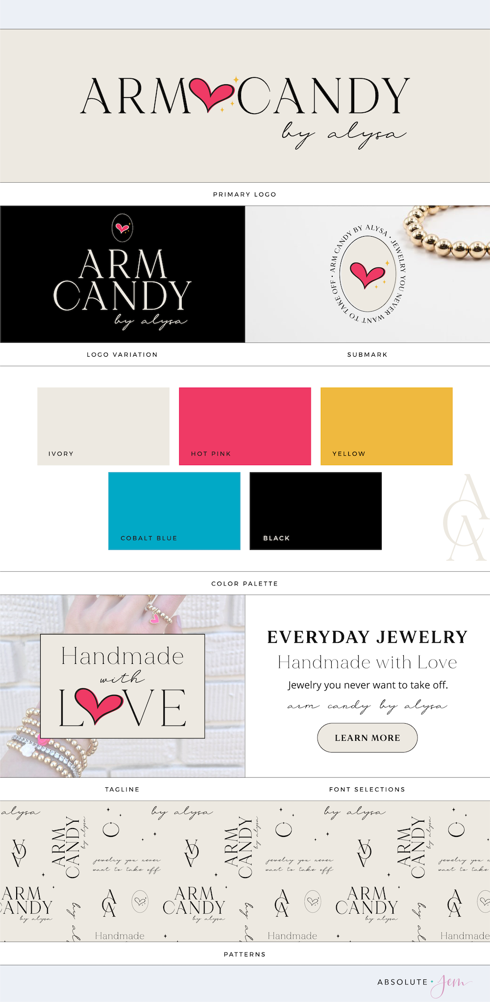 Brand Board for Arm Candy by Alysa by Absolute JEM