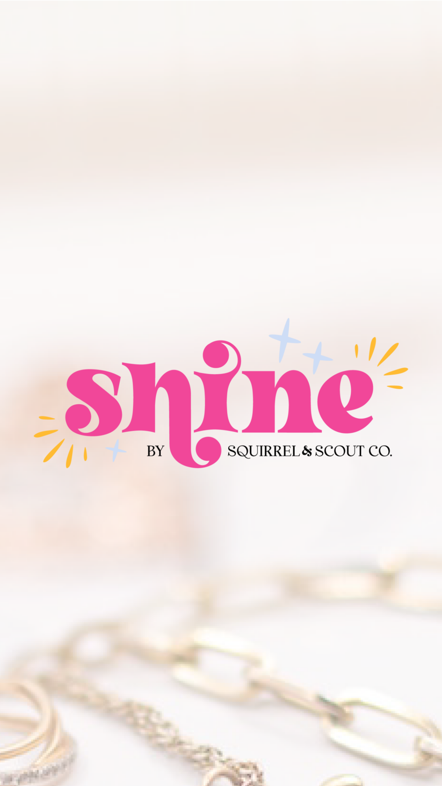 Sub-brand Logo for Shine Permanent Jewelry by Absolute JEM