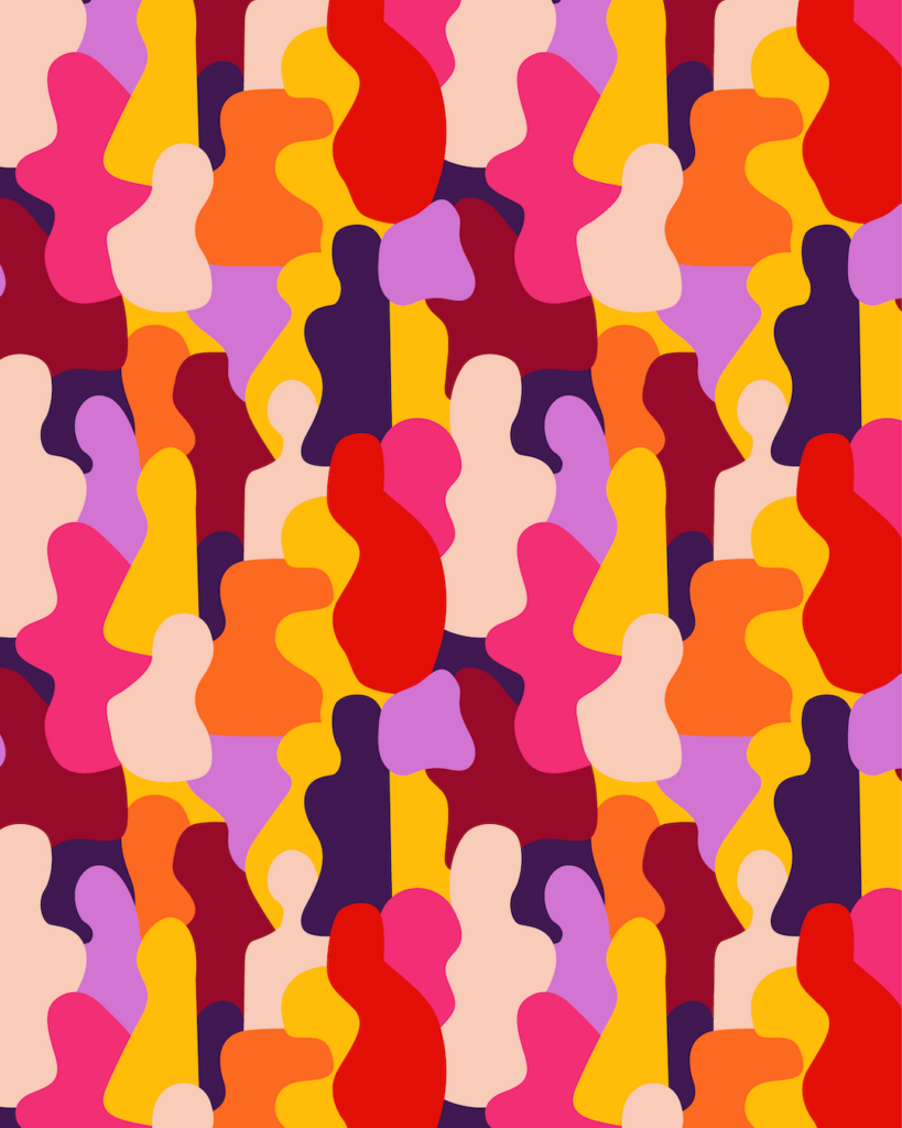 Vibrant Visions Co. Brand Pattern with Abstract Forms