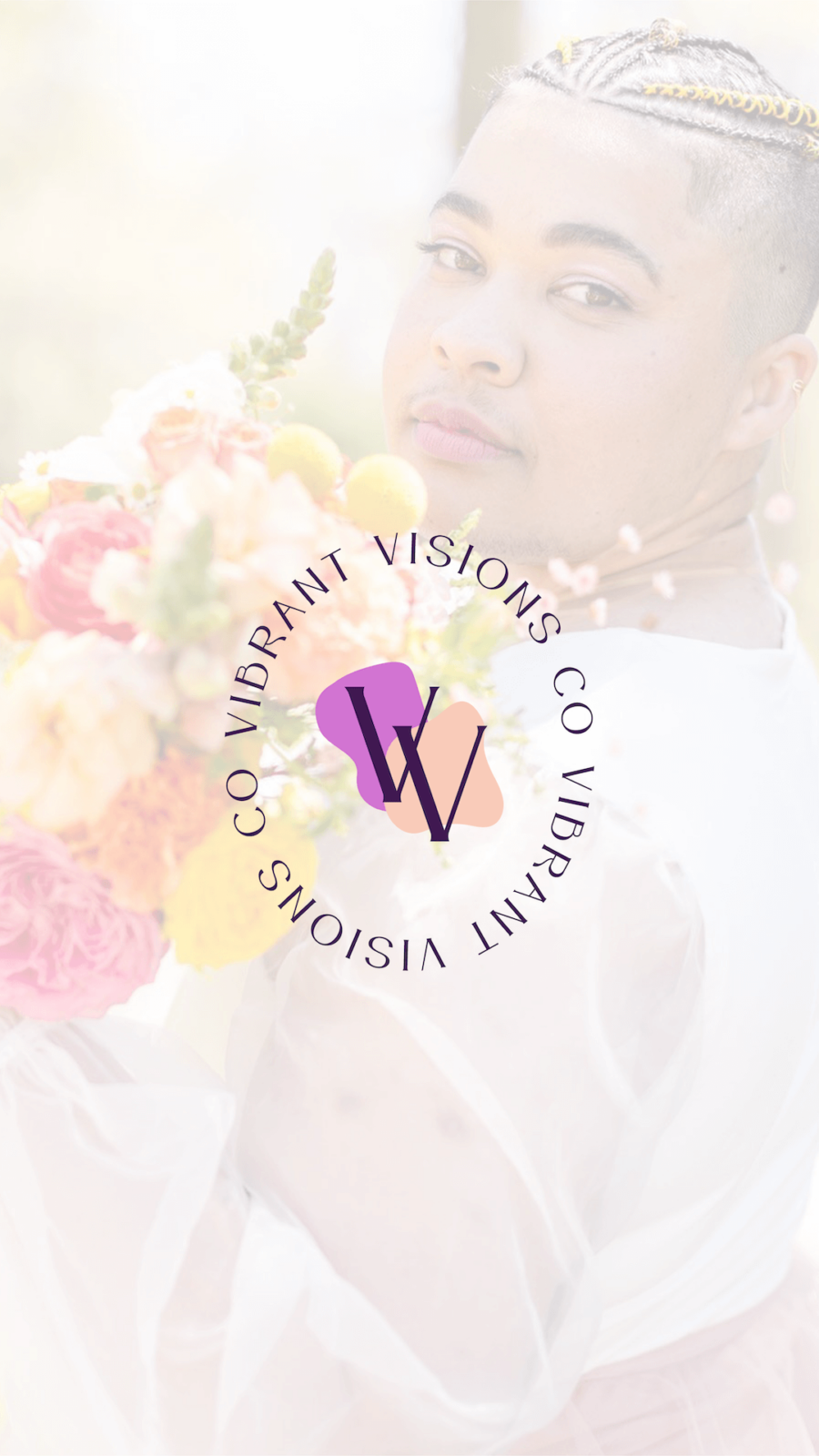Vibrant Visions Co. Brand Submark over image